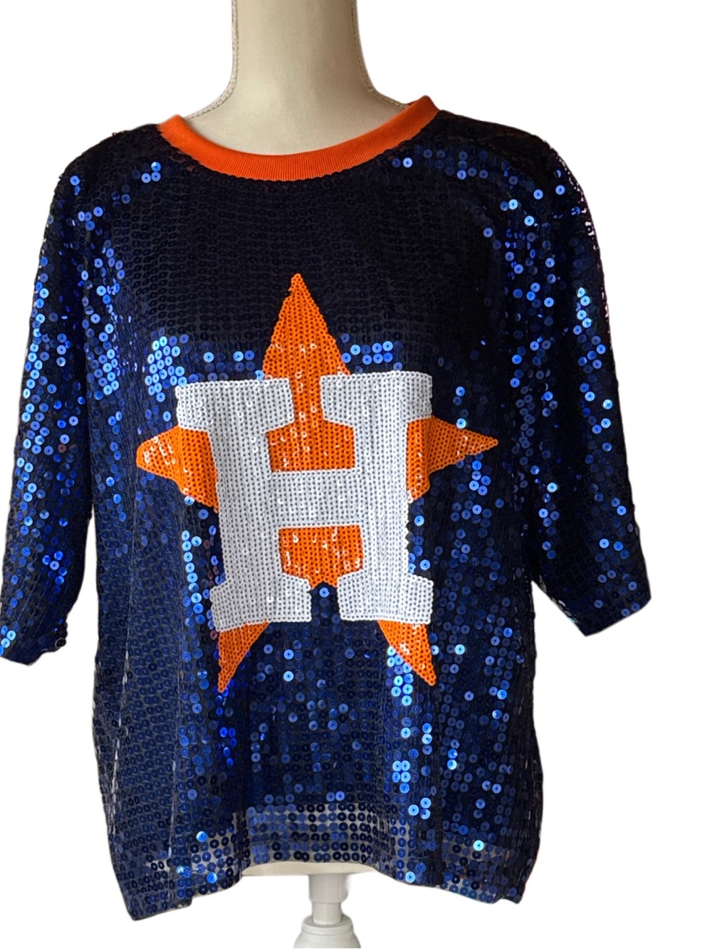 Women’s Houston Astro sequins pull over